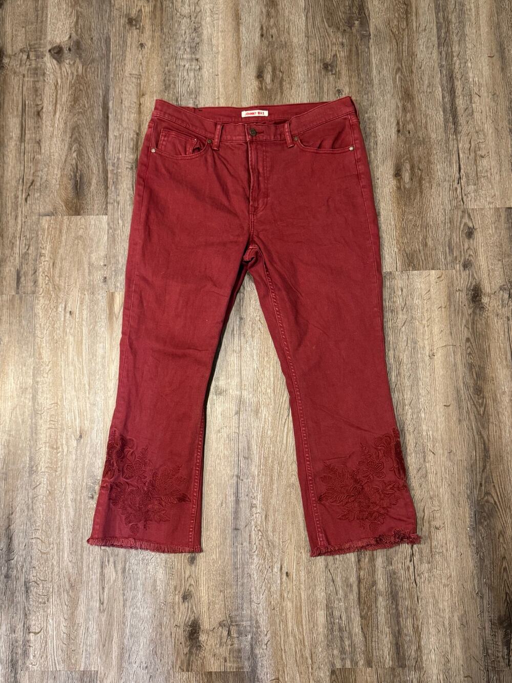 Johnny Was Women’s The Cropped Baby Bootcut Jeans Size 32